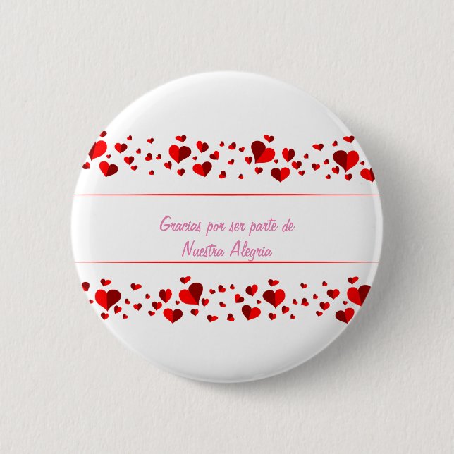 Macaron Rond 5 Cm Gracias por ser parte de nuestra alegria (Devant)