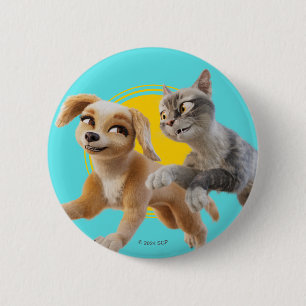 Macaron Rond 5 Cm Gracie & Pedro Unleashed