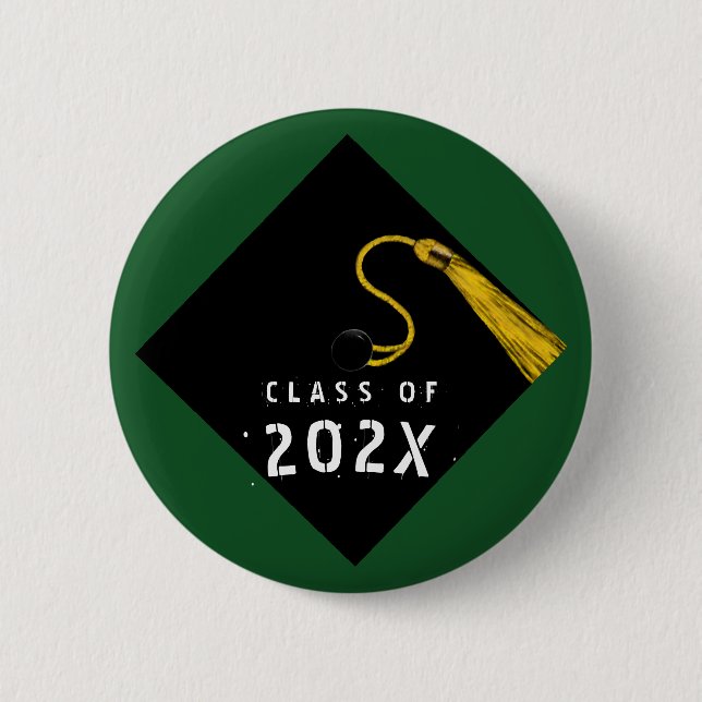 Macaron Rond 5 Cm Graduation 2025 Collectible (Devant)