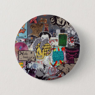 Macaron Rond 5 Cm Graffiti, Berlin, Allemagne