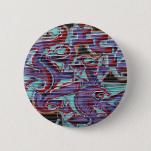 Macaron Rond 5 Cm Graffiti violet sur Shutter