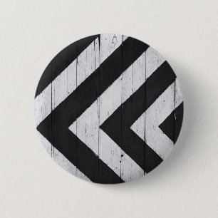 Macaron Rond 5 Cm Grain de bois peint noir et blanc