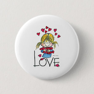 Macaron Rond 5 Cm Grand amour FL-004