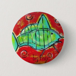 Macaron Rond 5 Cm Grand bouton de poissons