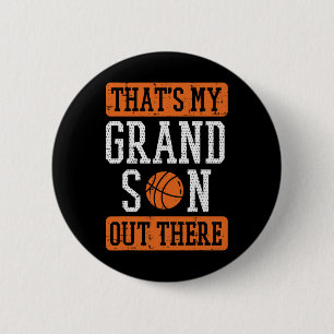 Macaron Rond 5 Cm Grand-Fils Là-Bas Basket-Basket Grand-Mère Grand-P