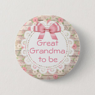 Macaron Rond 5 Cm Grand grand-mère pour être rose Baby shower de la