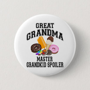 Macaron Rond 5 Cm Grand-maman de spoiler de Grandkid grande