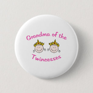 Macaron Rond 5 Cm Grand-maman de Twincess