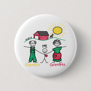 Macaron Rond 5 Cm Grand-maman et moi de grand-papa
