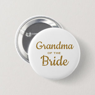 Macaron Rond 5 Cm Grand-mère de la mariée Mariage sur mesure
