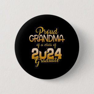 Macaron Rond 5 Cm Grand-Mère D'Un Cl De 2024 Diplômés De Troisième C