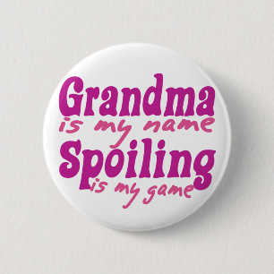 Macaron Rond 5 Cm Grand-mère est mon nom