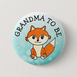 Macaron Rond 5 Cm Grand-mère pour être des animaux de forêt Baby sho