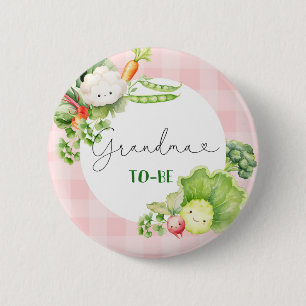 Macaron Rond 5 Cm Grand-mère pour être des légumes rose pour être un