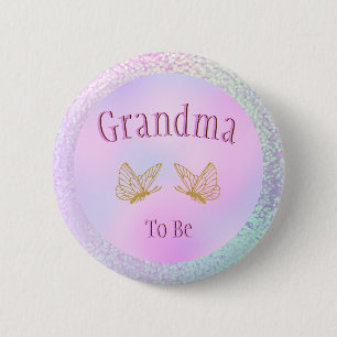 Macaron Rond 5 Cm Grand-mère pour être une fille Baby shower et un p