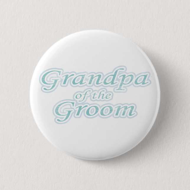 Macaron Rond 5 Cm Grand-papa de fantaisie de marié (Devant)