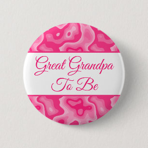 Macaron Rond 5 Cm Grand-Père À Être Bouton Baby shower fille