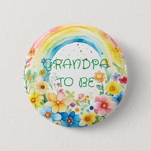 Macaron Rond 5 Cm Grand-père   Bouton Baby shower
