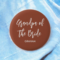 Grand-père de la mariée Bouton de mariage en terre