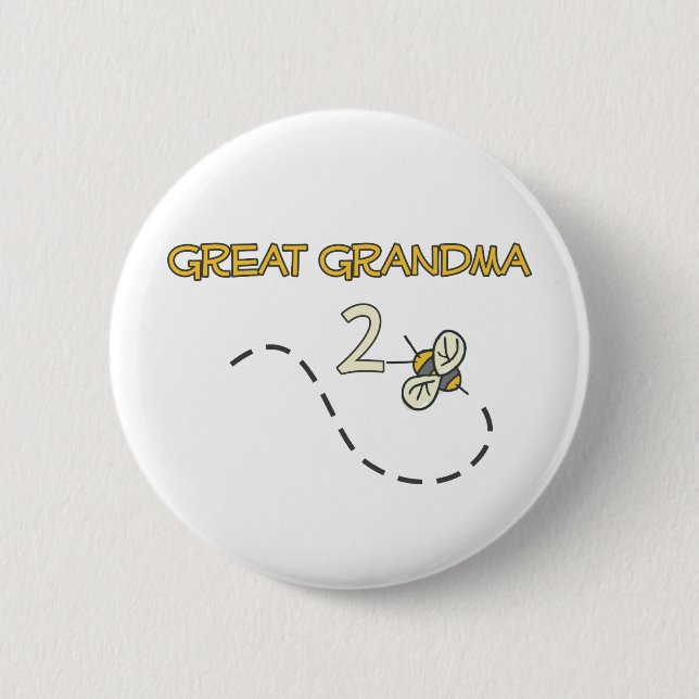 Macaron Rond 5 Cm Grande abeille de la grand-maman 2 (Devant)