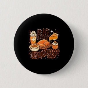 Macaron Rond 5 Cm Grande énergie de dos drôle de nourriture de Thank