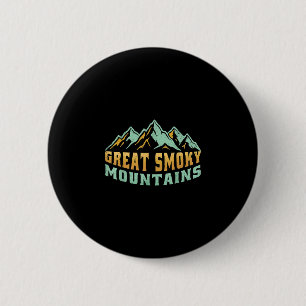 Macaron Rond 5 Cm Grandes montagnes fumées randonnée Tennessee nord