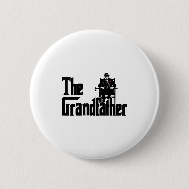 Macaron Rond 5 Cm Grandfather Funny Quote Design For Grandpas  (Devant)