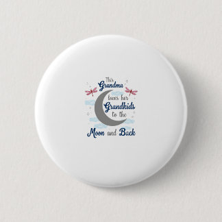 Macaron Rond 5 Cm Grandma Loves Her Grandkids Dragonfly Moon Women G