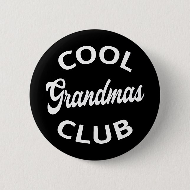 Macaron Rond 5 Cm Grandmas Club cool I (Devant)