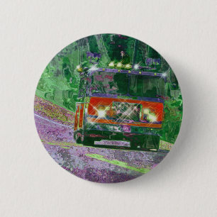 Macaron Rond 5 Cm GRANDS CAMIONS et CAMIONS d'INSTALLATION pour des 