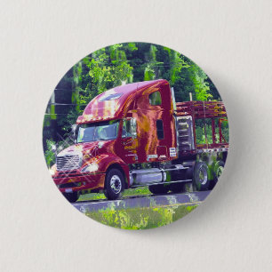 Macaron Rond 5 Cm GRANDS CAMIONS et CAMIONS d'INSTALLATION pour des 