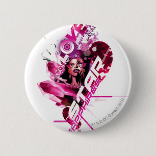 Macaron Rond 5 Cm Graphique 8 de saphir d'étoile