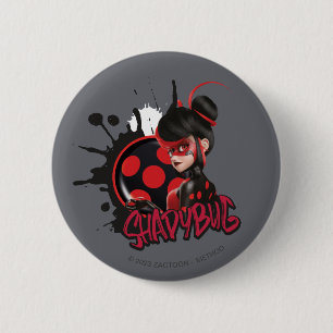 Macaron Rond 5 Cm Graphique de caractères de Shadybug à revers Mirac