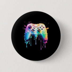 Macaron Rond 5 Cm Graphique de joueur jeu vidéo - Amateur de jeu vid