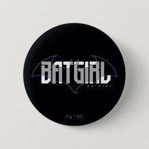 Macaron Rond 5 Cm Graphique de nom haute technologie Batgirl