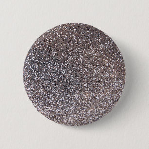 Macaron Rond 5 Cm Graphique de parties scintillantes d'argent de