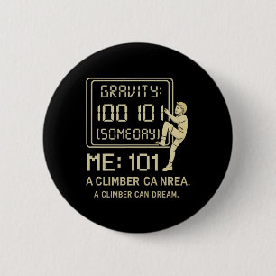 Macaron Rond 5 Cm Graphique du tableau de score d'escalade Gravity10