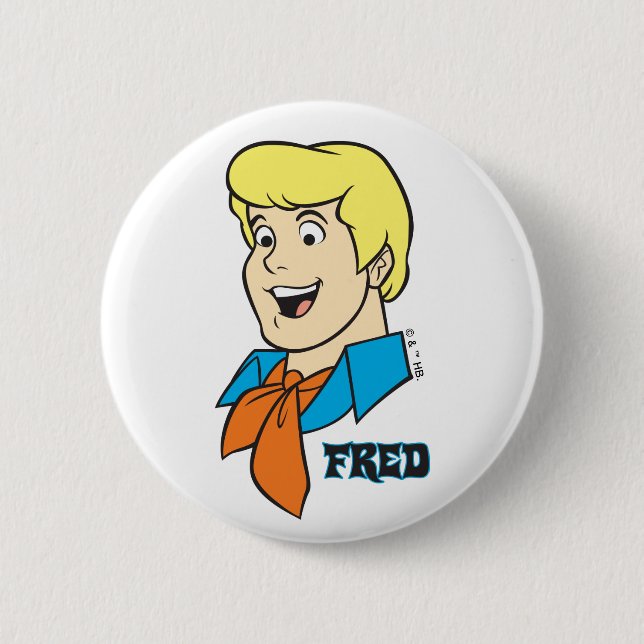Macaron Rond 5 Cm Graphique Nom Fred (Devant)