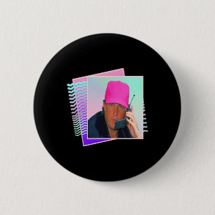 Macaron Rond 5 Cm Graphique Rétro Donald Trump 80s 90s