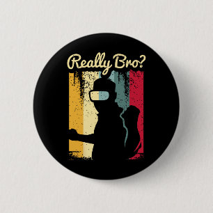 Macaron Rond 5 Cm Graphisme de réalité virtuelle d'art en détresse r
