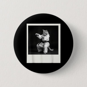 Macaron Rond 5 Cm Graphisme drôle de Jiu Jitsu Karaté Taekwondo de c