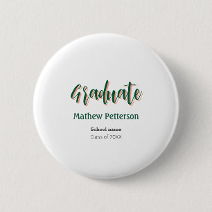 Macaron Rond 5 Cm Gras type simple noir classe moderne graduation