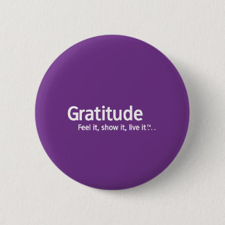 Macaron Rond 5 Cm Gratitude - pensée Shapers™