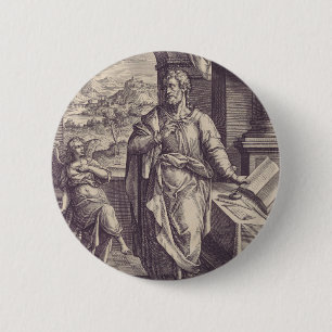 Macaron Rond 5 Cm Gravure de saint Matthieu, inspiration divine