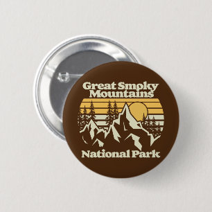 Macaron Rond 5 Cm Great Smoky Mountains, Parc National