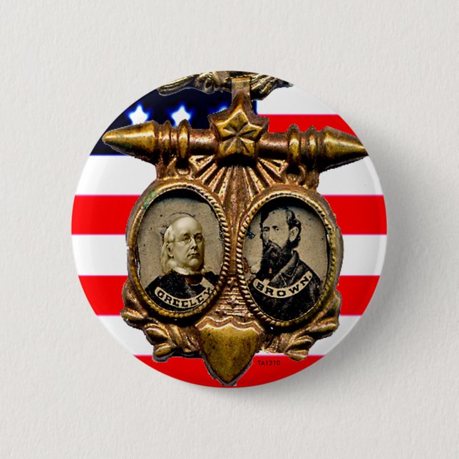 Macaron Rond 5 Cm Greeley-Brun - bouton (Devant)