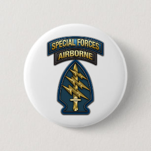 Macaron Rond 5 Cm Green Berets SSI Edition spéciale