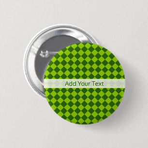 Macaron Rond 5 Cm Green Combination Diamond Motif par STaylor