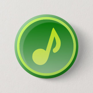 Macaron Rond 5 Cm green music icon