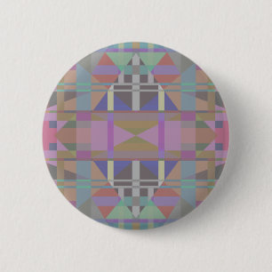 Macaron Rond 5 Cm Green Purple Pink Geometric